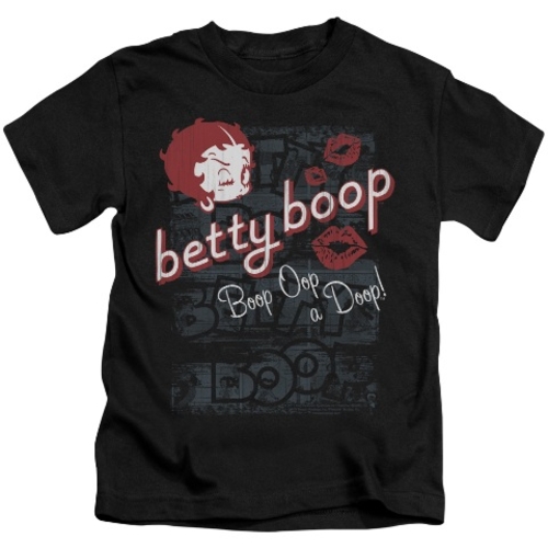 Trevco Boop-Boop Oop - Short Sleeve Juvenile 18-1 Tee - Black- Large 7