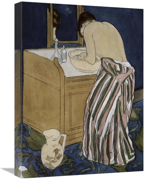 Global Gallery GCS-277006-22-142 22 in. Woman Bathing Art Print - Mary