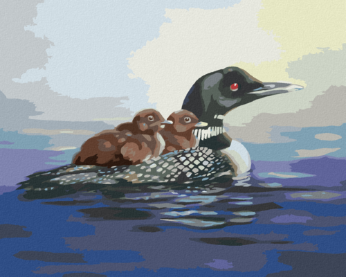 Zuty - Paint by Numbers - LOON (D. RUSTY RUST), 40x50 cm