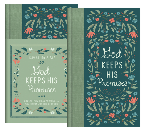  God Keeps His Promises KJV Study Bible [Sage Floral]