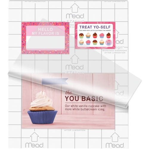 Mead MEA39028 EZ Align 3 Mil Thermal Laminating Pouch, Clear - 9 x