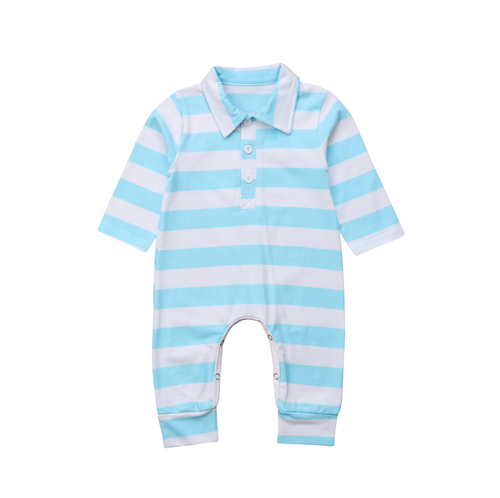 Lovely Newborn Baby Boy Girl Striped Romper