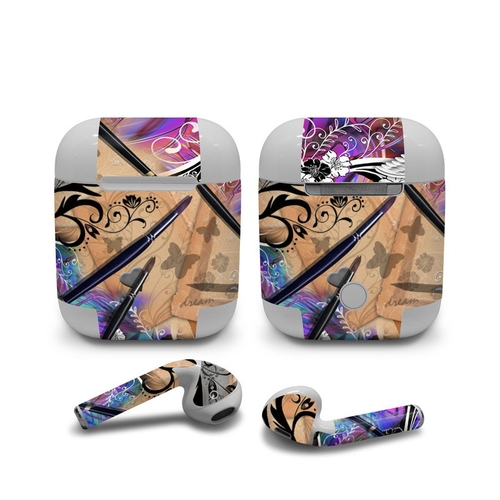 DecalGirl AAP-DRMFLWR Apple AirPods Skin - Dream Flowers