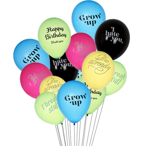 10pcs 10 Inch Jerk Balloon Abusive Balloon You are