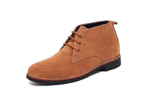 Men's Suede Leather Lace Up Formal Ankle Chukka Boots (Size-UK-6