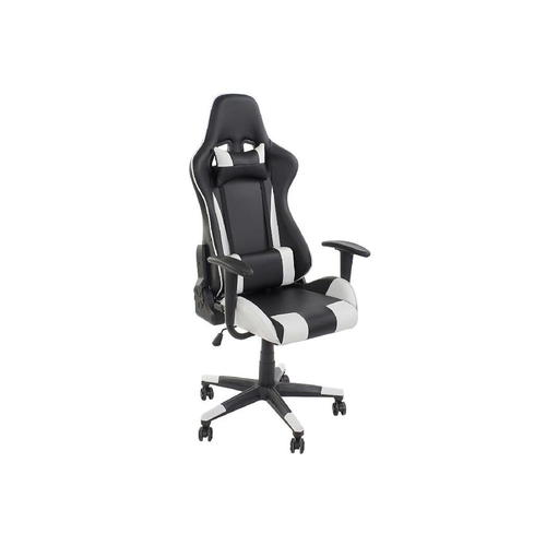 Office Chair with Headrest DKD Home Decor 70 x 55 x 139 cm Black White