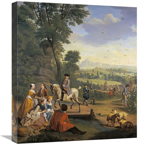 Global Gallery GCS-266582-22-142 22 in. An Elegant Hawking Party Resti