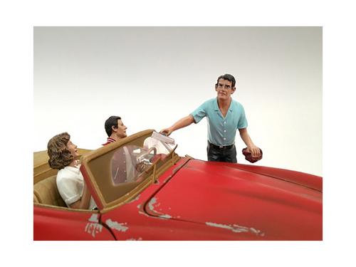 Gas Station Attendant Tom Figurine for 1/18 Scale Models by American