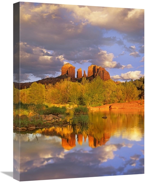 Global Gallery GCS-397157-1824-142 18 x 24 in. Cathedral Rock Reflecte
