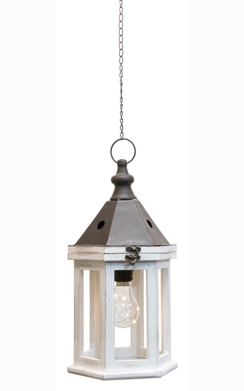 Boston International MU19121 Brewster Lantern Hexagon - Tall