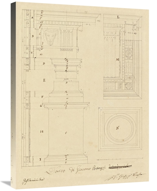 Global Gallery GCS-453969-2432-142 24 x 32 in. Plate 13 for Elements o