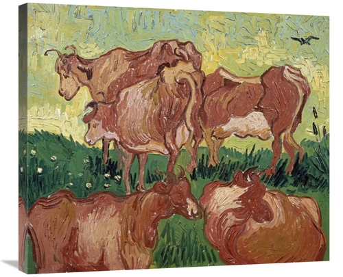 Global Gallery GCS-281315-30-142 30 in. The Cows Art Print - Vincent V
