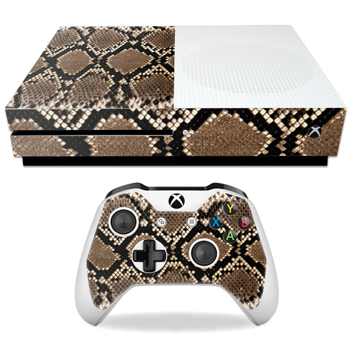 MightySkins MIXBONES-Rattler Skin Decal Wrap for Microsoft Xbox One S 