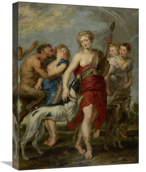 Global Gallery GCS-454982-1824-142 18 x 24 in. Diana & Her Nymphs on t