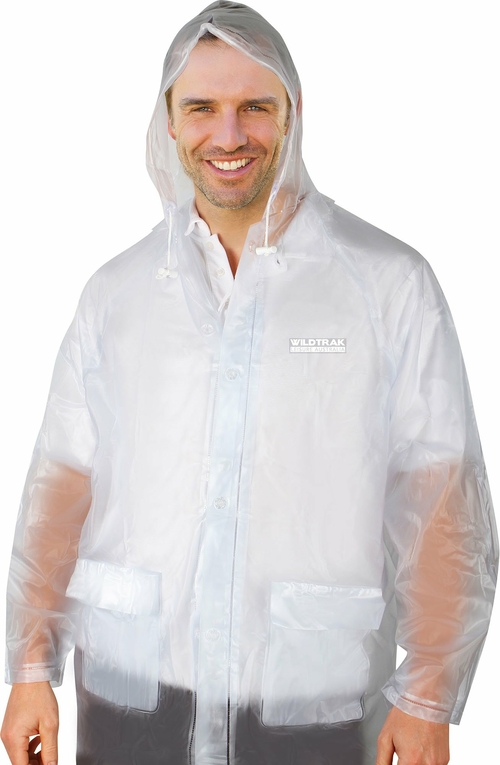 Premium Raincoat Adult Male (Transparent)