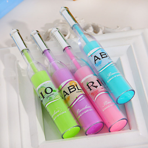 4 Pcs Creative Cute cocktails Neutral pens&Gel
