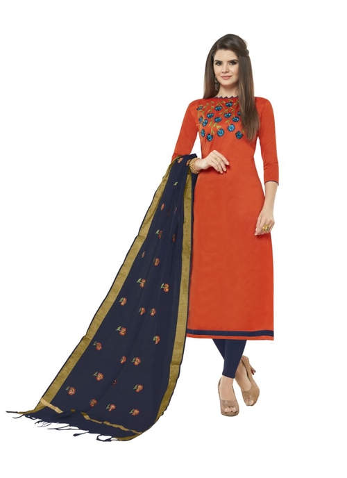 Generic Women's Slub Cotton Salwar Material