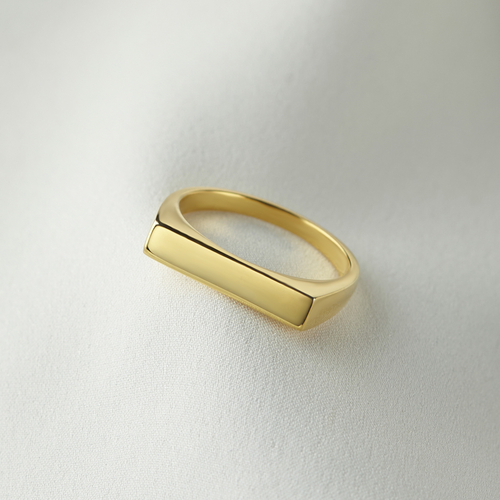 Signet Gold Ring Statement Ring Chunky Ring