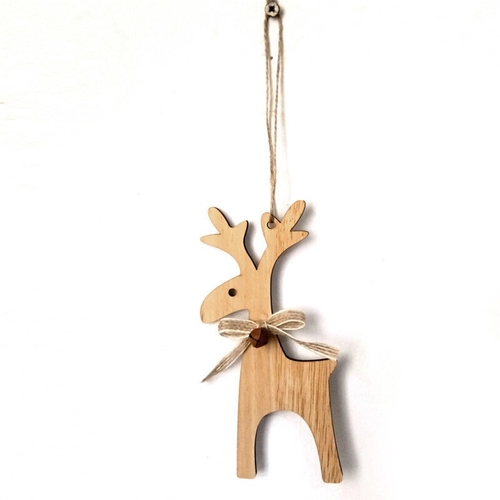 1/10Pcs Christmas Wooden Xmas Tree Hanging