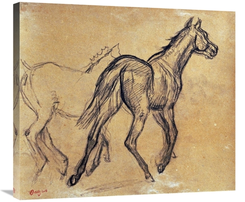 Global Gallery GCS-266198-30-142 30 in. Horses Art Print - Edgar Degas