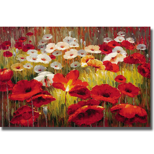 Artistic Home Gallery 2436692S Meadow Poppies II by Lucas Santini Prem