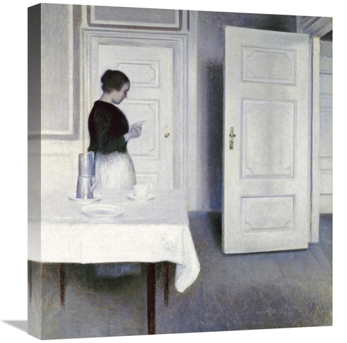 Global Gallery GCS-268046-22-142 22 in. Interior with a Woman Reading 