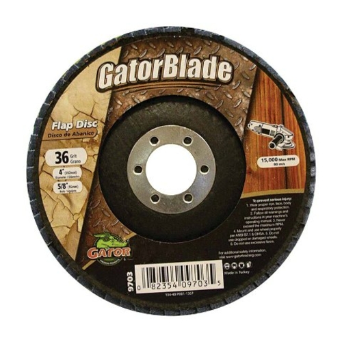 Gator Grit 9703 4 x 0.63 in Disc Flap Type 36 Grit