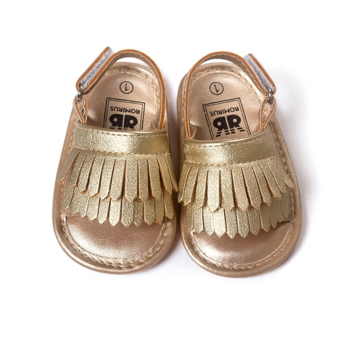 Rubber sole summer Baby Boys Girls shoes Tassel