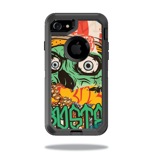 MightySkins OTDIP8-Zombie Attack Skin for Otterbox Defender iPhone SE 