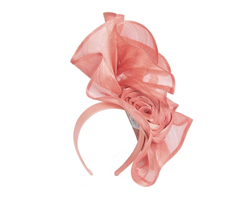 Twisted coral designers fascinator