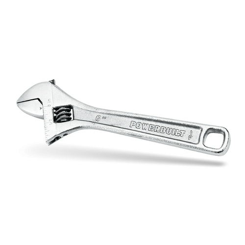 Powerbuilt 6in Adjustable Wrench - 644040