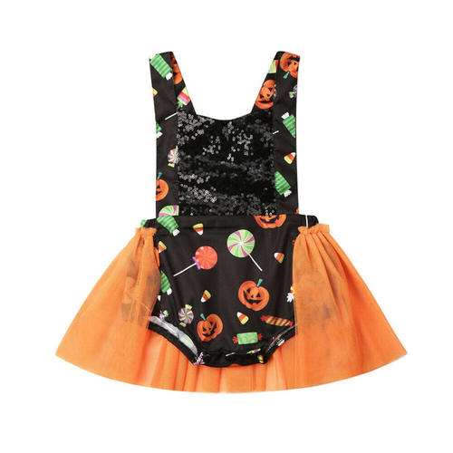 Emmababy Wholesale/retail pumpkin dress baby girls