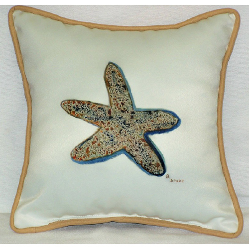 Betsy Drake SN604 Starfish Small Outdoor-Indoor Pillow 12"x12&quo