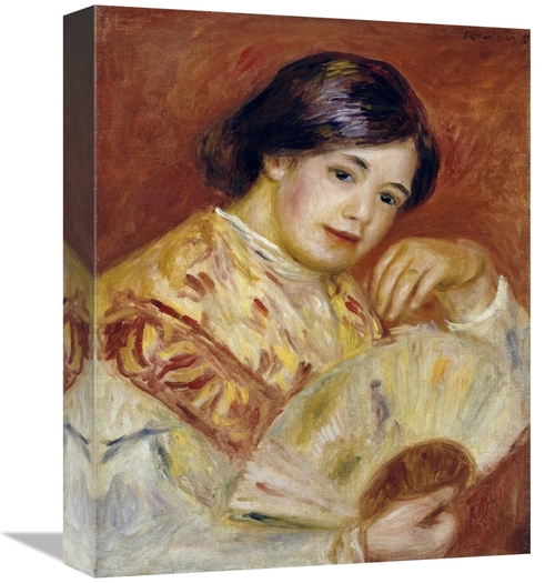 Global Gallery GCS-267118-16-142 16 in. Coco with a Japanese Fan Art P