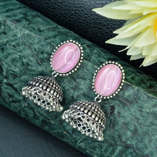 Drop Boho Jhumki Earrings For Women & Girls (Size-4.25X2.5CM)