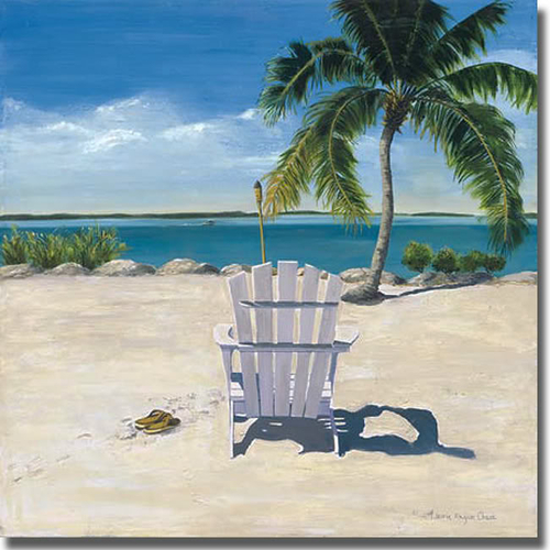 Artistic Home Gallery 2424689S Beach Chair by Laurie Chase Premium Str