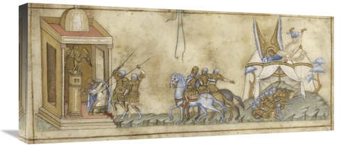 30 in. The Death of Sennacherib Art Print - Italian 14th Century