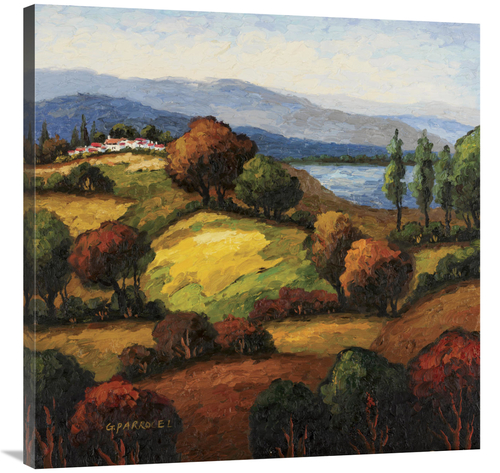 Global Gallery GCS-128587-3636-142 36 x 36 in. Golden Hills I Art Prin