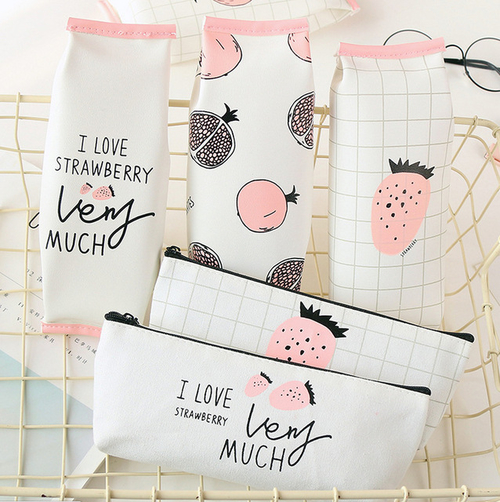 Creative Pencil Case Stationery Sweet Strawberry