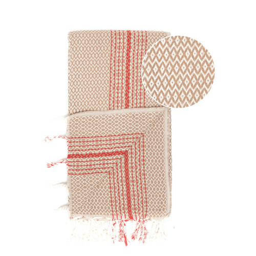 Beach Spa Turkish Hammam Towel Amada Beige