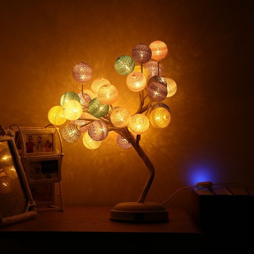 LightMe Woven Ball Tree Branches Night Light