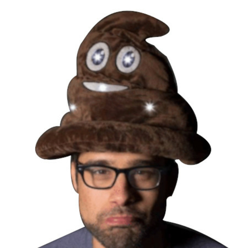 Blinkee A1280 LED Poop Head Swirl Hat, Brown