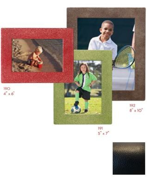 Raika RO 192 BLK 8in. x 10in. Square Edge Leather Frames - Black