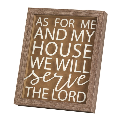 Dicksons FRMWDWG-810-25 10 x 8 in. Framed Wall As for Me & My Wood & G