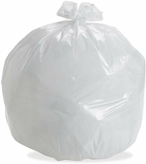 Pack of 40 Heavy Duty Trash Can Liners 30 x 36 Low Density Clear Trash
