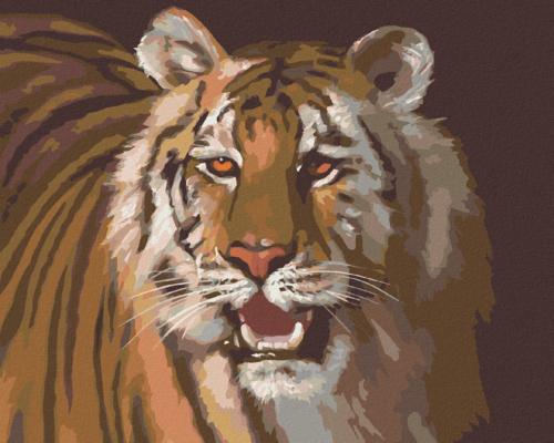 Zuty - Paint by Numbers - TIGER PORTRAIT (D. RUSTY RUST), 40x50 cm