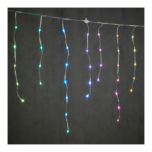 LED Curtain Lights Icicle Multicolour (300 x 70 cm)