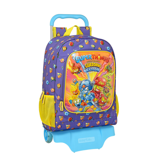 School Rucksack with Wheels SuperThings Guardians of Kazoom Purple