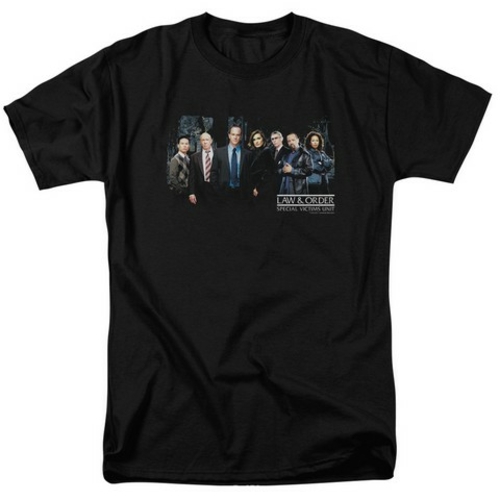 Law & Order Svu-Cast Short Sleeve Adult 18-1 Tee, Black - XL