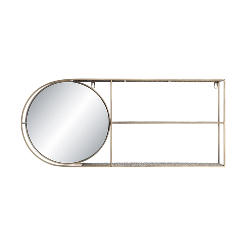 Wall mirror DKD Home Decor Mirror Golden Metal Modern (80 x 13 x 35